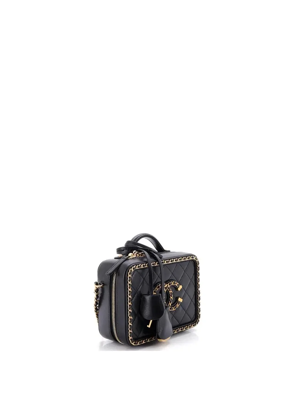 Chanel Filigree Vanity Case Quilted #301775C49B